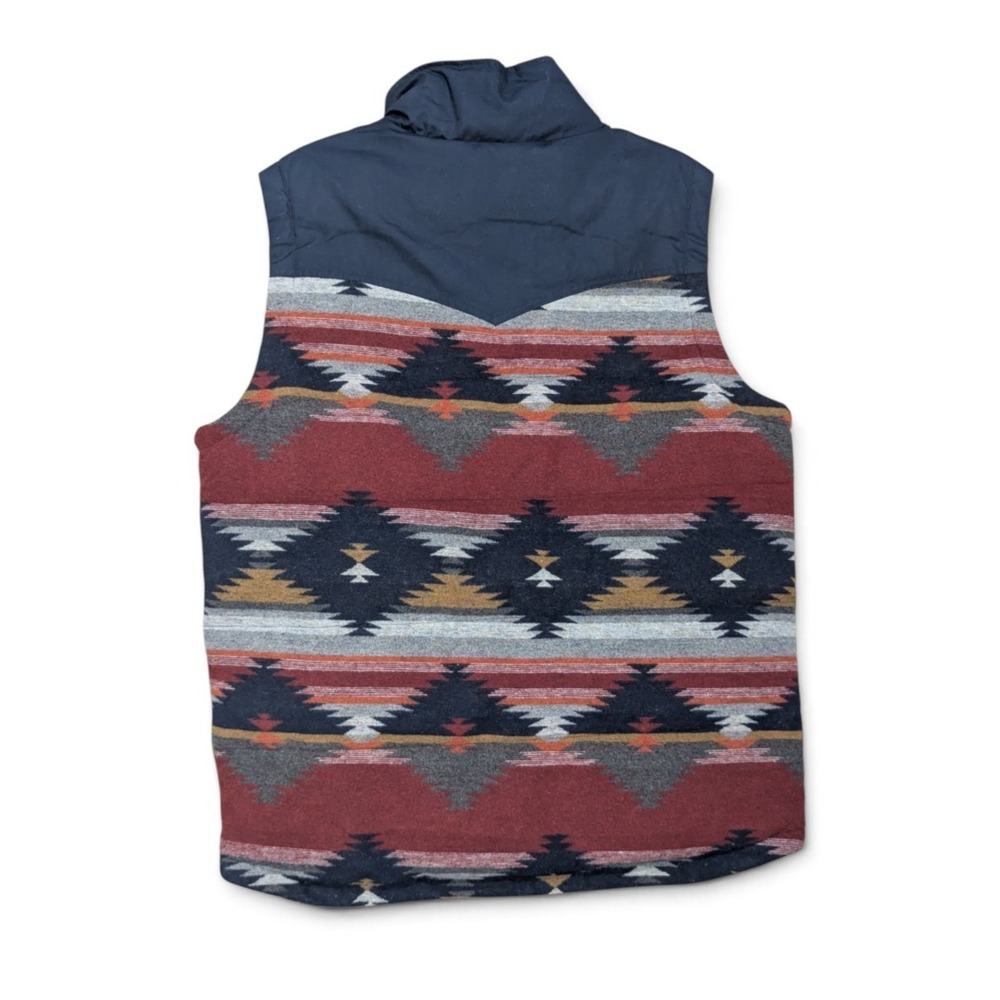 Cinch Mens L Aztec Southwestern Water Resistant Vest Cowboy Rodeo Full Zip NWT - Picture 3 of 15